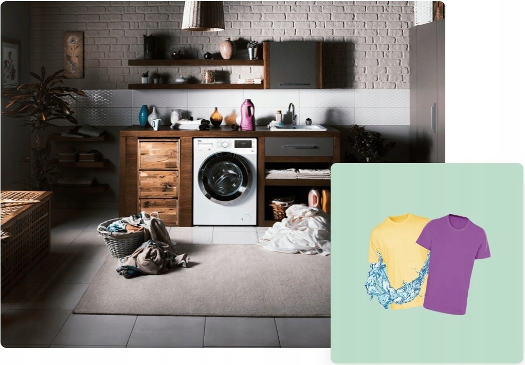 PRALKO SUSZARKA BEKO HTV7616XW 7/4KG Steam Cure Sposób załadunku od frontu