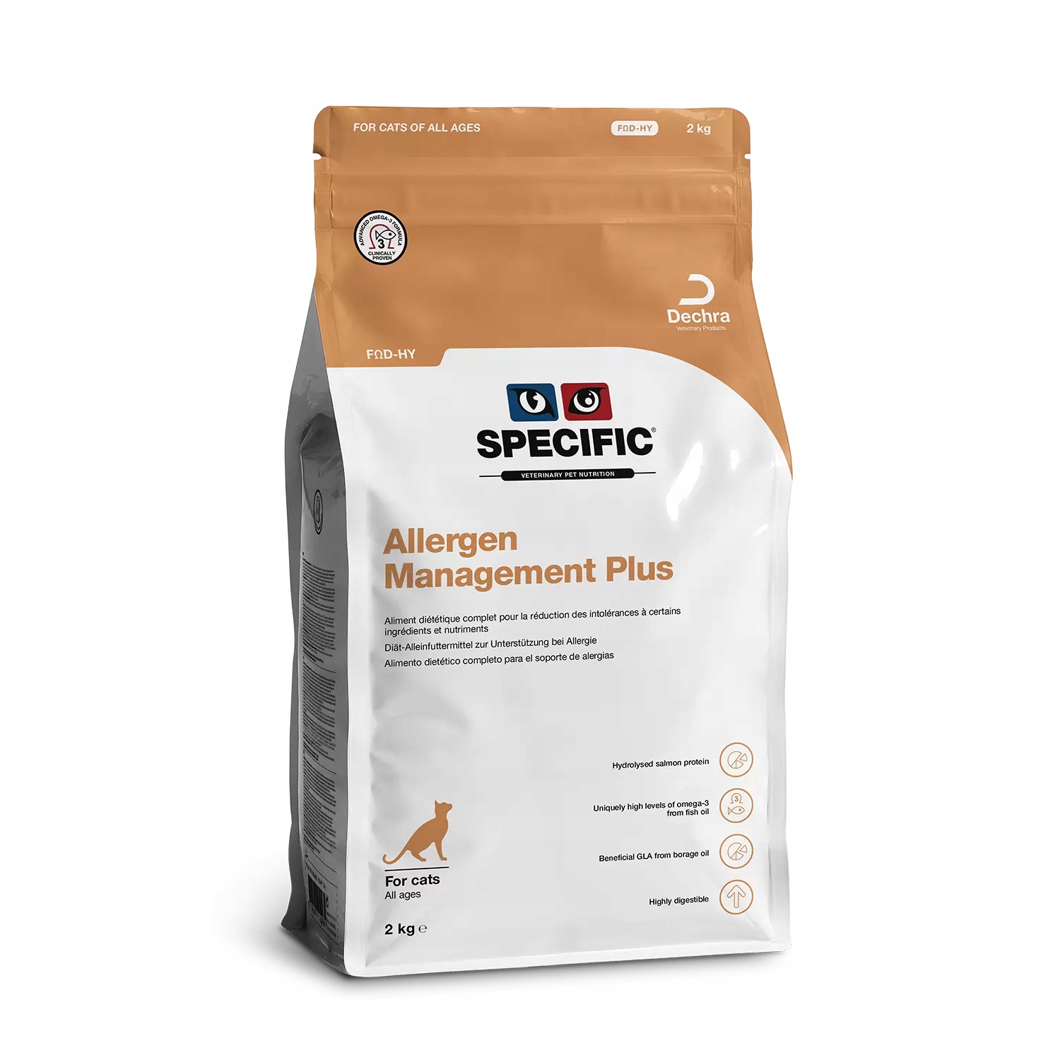 Sucha karma dla kota z alergią Allergen Management Plus Fod-hy Specific 2kg