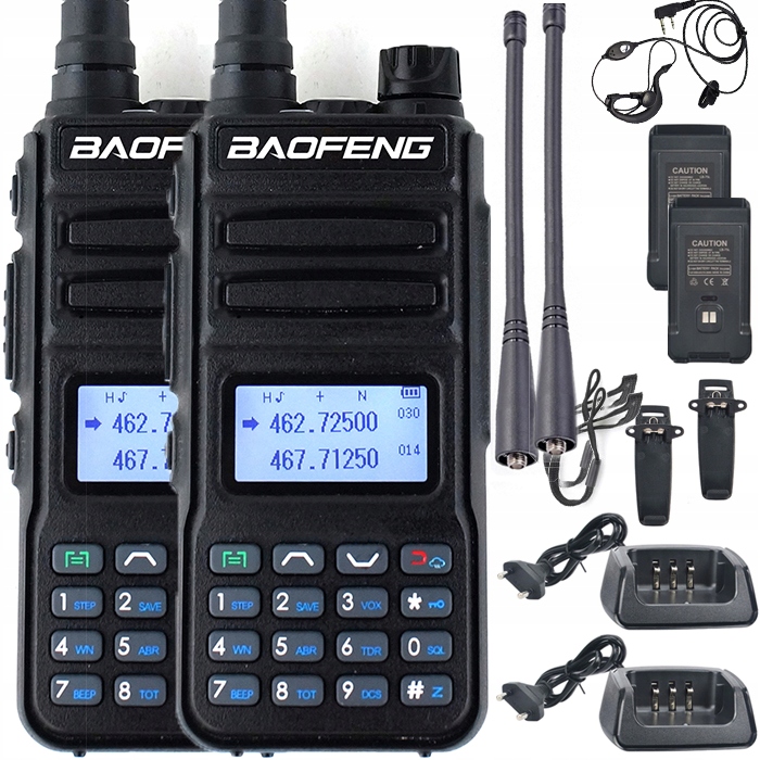 2× Radiotelefon Baofeng P15UV z wyświetlaczem podświetlanym 10 km