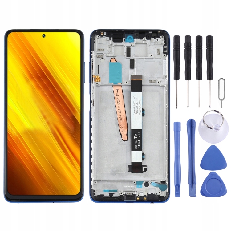 Original LCD Screen for Xiaomi Poco X3 NFC / Poco X3 Digitizer Full Blue