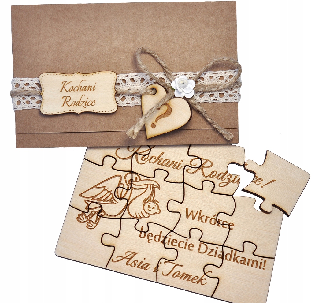 

Puzzle Zostaniesz Babcią Zostaniecie Dziadkami