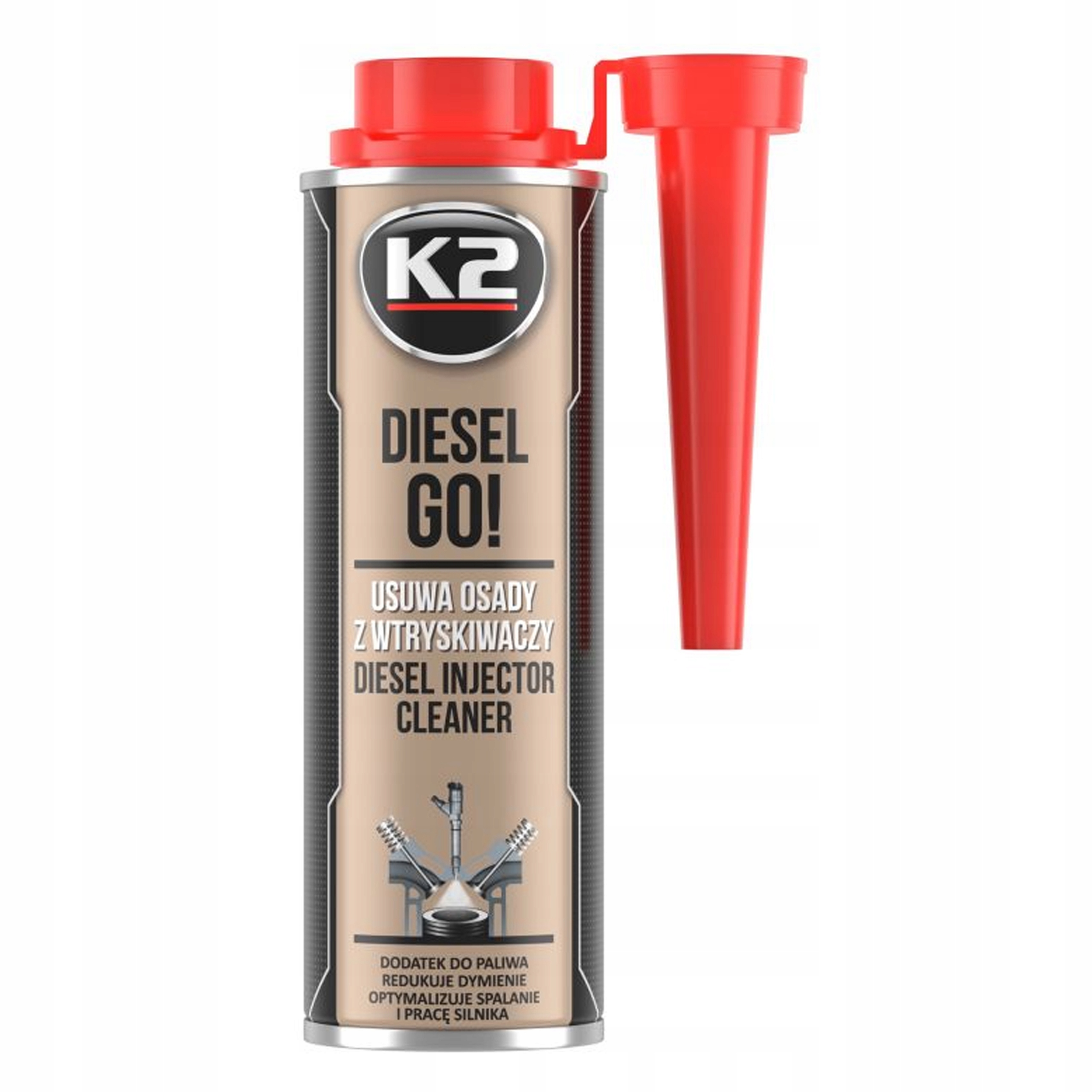 

K2 Diesel Go! Dodatek do paliwa Czyści Wtryski