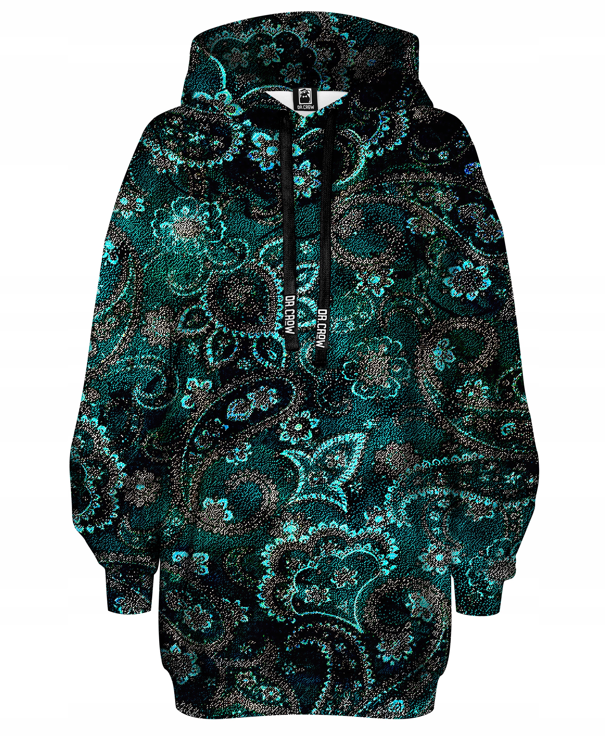 

Bluza Oversize Tunika Luźna Nadruk Texture Xs/s
