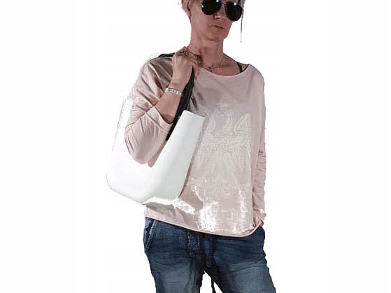 

O Torba Gumowa Hobo Torebka Jelly Shopper Bag Tgg