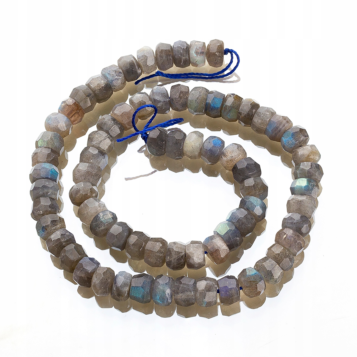 Přírodní labradorit Fasetovaný 8x5-6mm 72ks/39cm