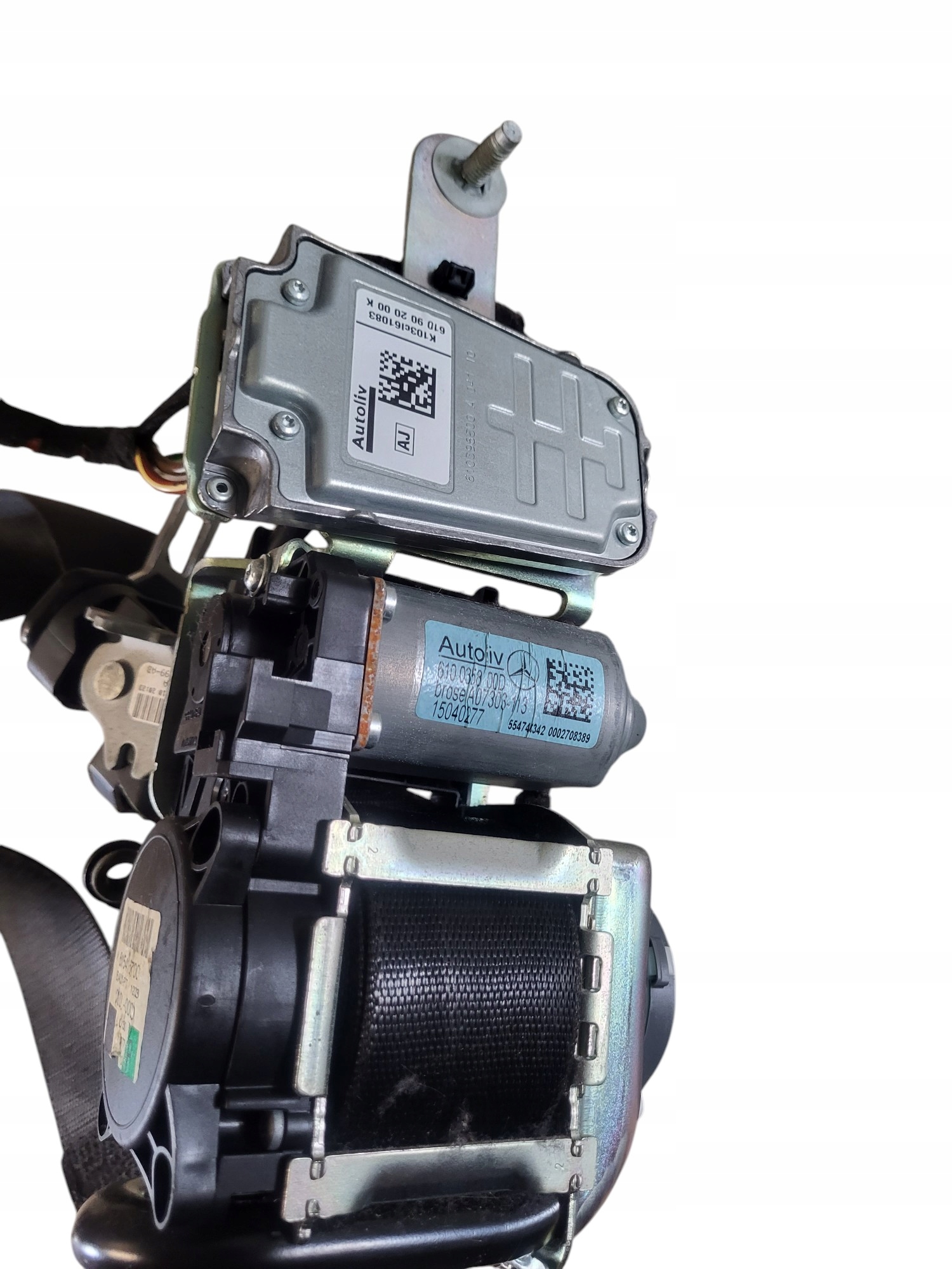 tension belt safety right front MERCEDES W207 complete