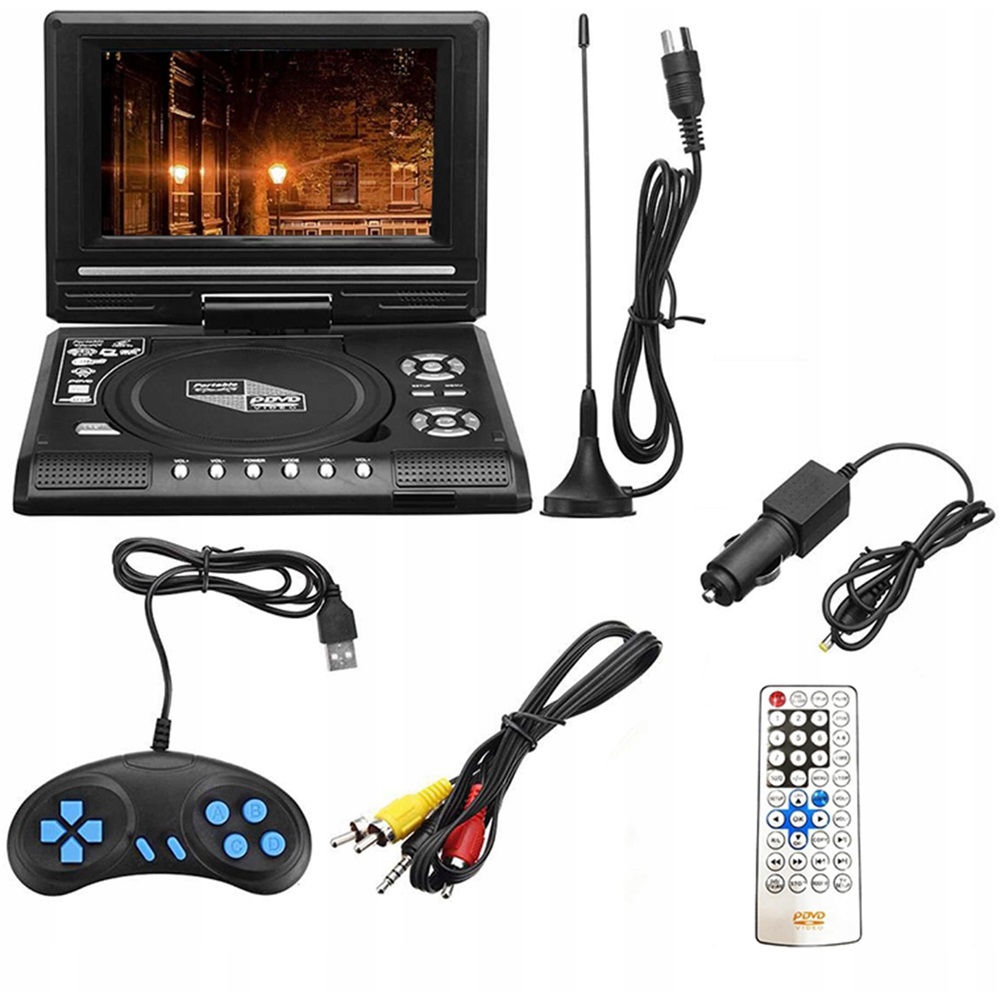 Přenosný Automobilový Přehrávač DVD 7.8" Usb/sd Herní Konzole Video 800x480