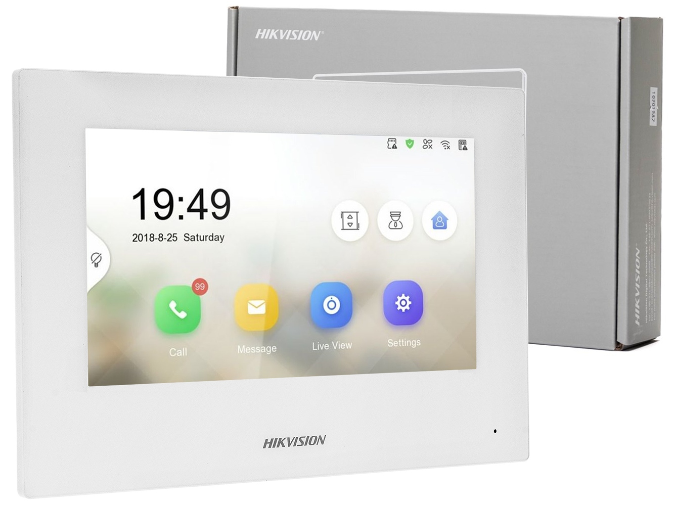 Monitor videovrátnika Hikvision DS-KH6320-WTE1-W LCD WiFi