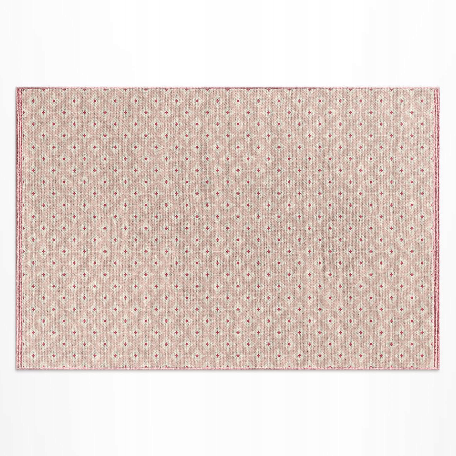 Ozdobný terasový vinylový koberec Rozmer: 150 x 100 cm Ružový orientálny vzor