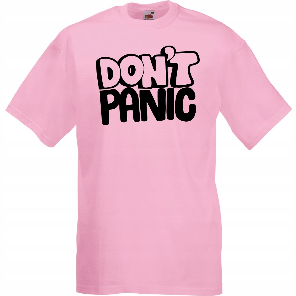 

Koszulka dont panic nie panikuj S różowa