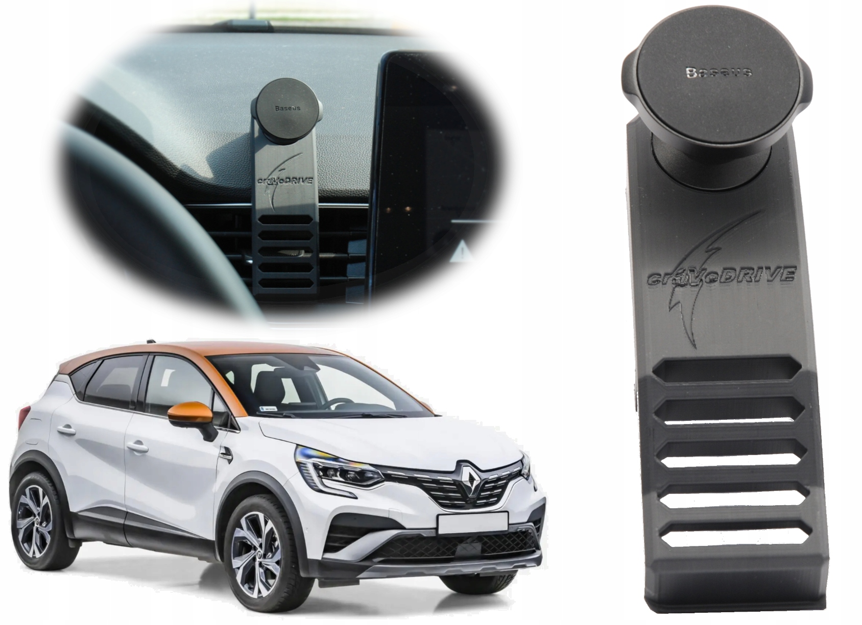 

Uchwyt magnetyczny na telefon Renault Captur II 2