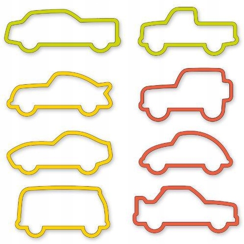 FOREMKI WYKRAWACZE DO CIASTEK SAMOCHODY AUTA 8szt Marka Tescoma