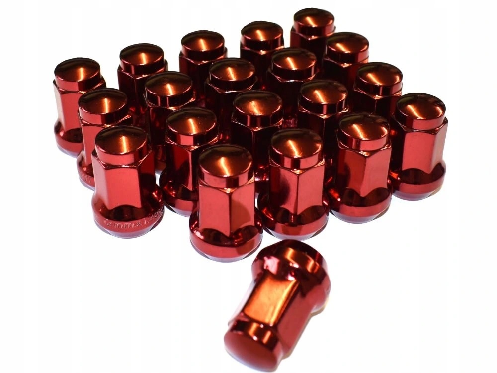 Колесные гайки 14x1,5 Lancia Thema красный 20x