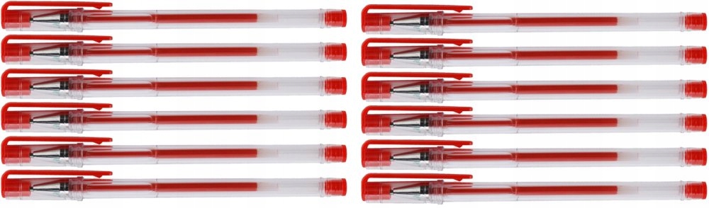 

Pióro żelowe D.Rect 3006 0.3mm czerwony x 12