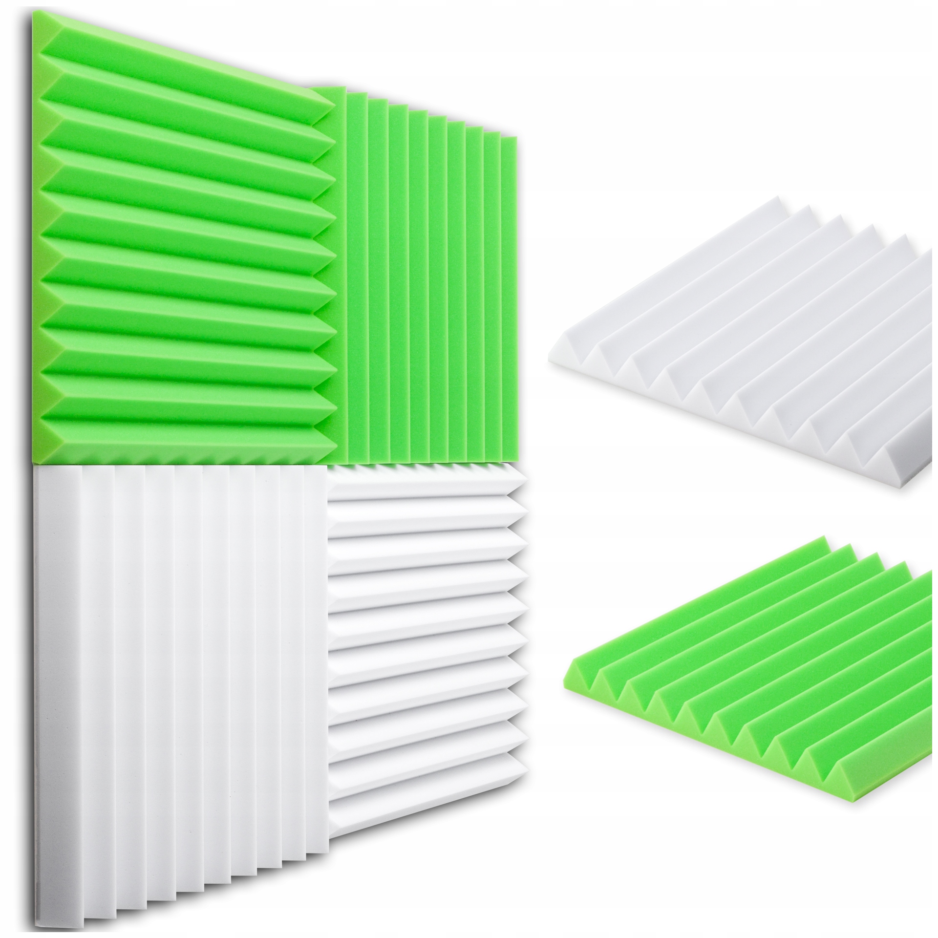Akustický panel na stěnu, strop, houbička, tlumící nárazy, absorbérová podložka, 4 ks, 1 m2