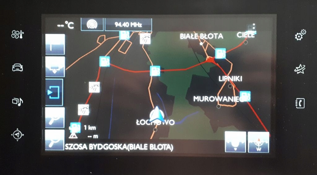 WYŚWIETLACZ NAWIGACJI PEUGEOT 308 T9 9808284180 00