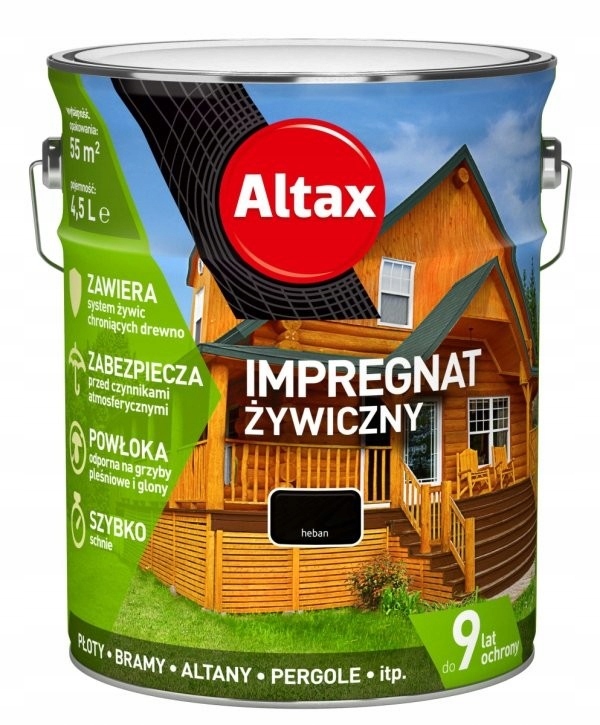 Altax Impregnat Żywiczny 4,5l Heban