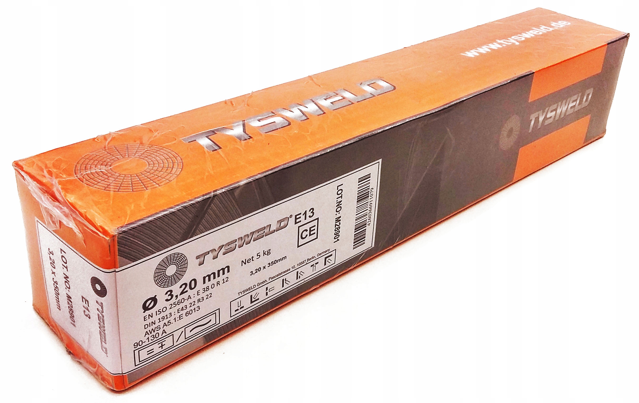 

Elektrody różowe rutylowe 3,2 x 350 Tysweld 5 kg
