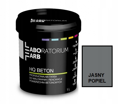 Hq Farba Do Betonu Ogrodzeń Jasny Popiel 10L