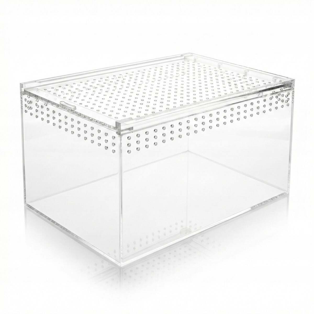 Akrylové terárium 25x15x15 cm uzavíratelné na magnet pro pavouky a štíry