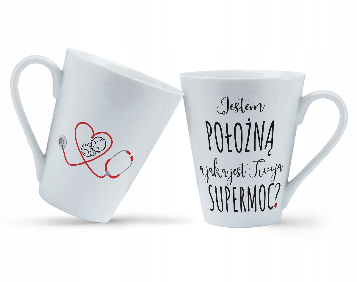 

Kubek Latte Dla Położnej pielęgniarki lekarza