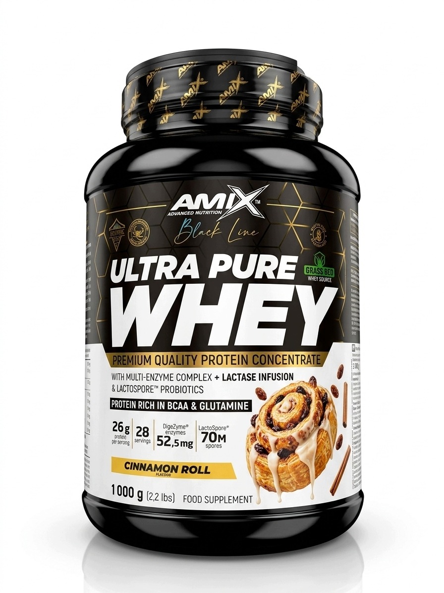 Black Line Ultra Pure Whey Protein 1000g cinnamon roll