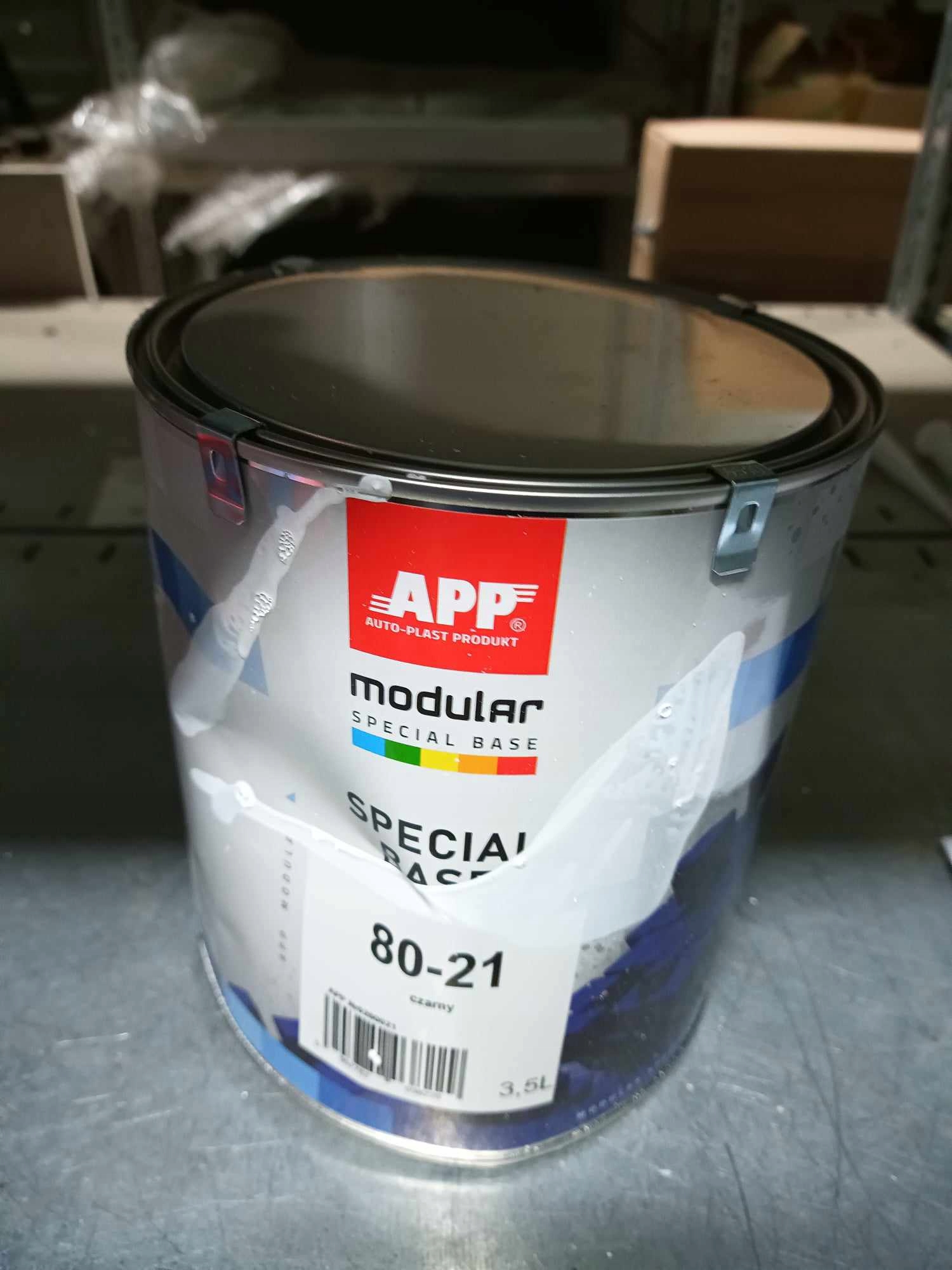 Lakier bazowy specjalny pigmenty SOLID | 80-21 | czarny | 3,5L APP Modular