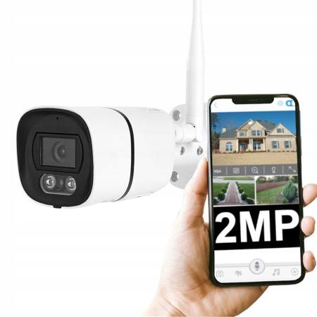 Venkovní Ip kamera Wifi Full Hd 4x Zoom Kovová 2MPx Oznámení Bílá