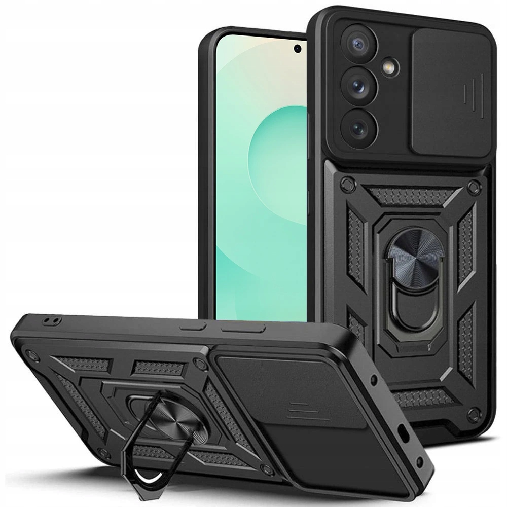 Techsuit etui z serii CamShield do Samsung Galaxy S25 Fe czarne