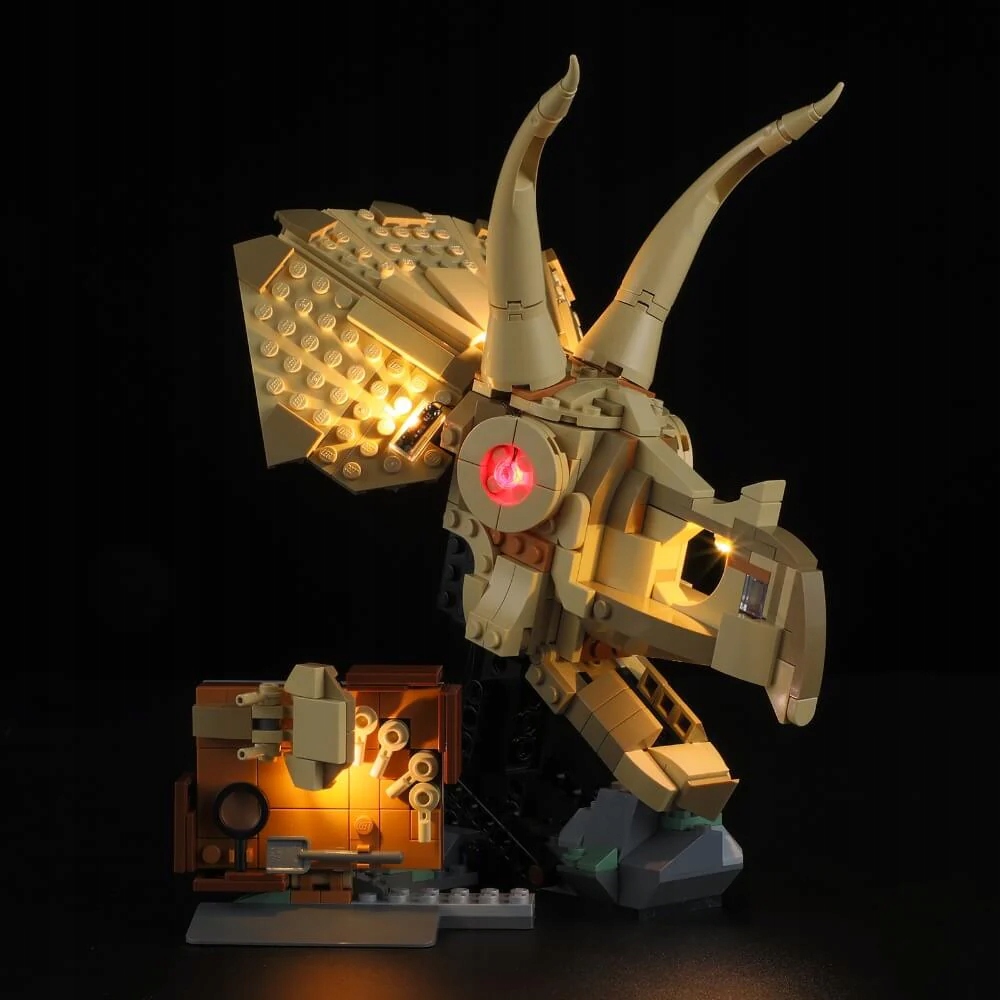Zestaw oświetlenia do Lego Jurassic World czaszka (bez Lego)