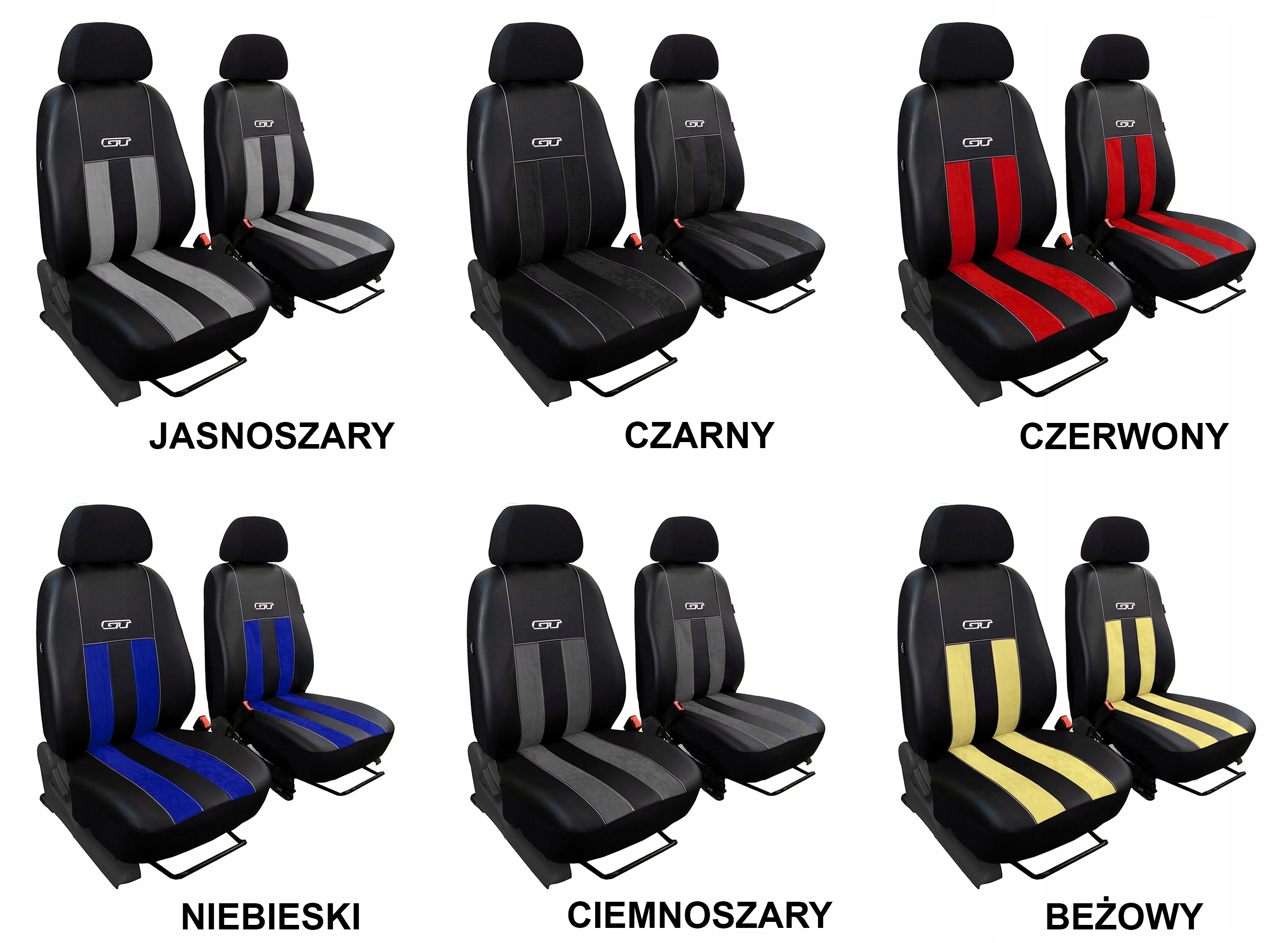 POKROWCE MIAROWE NA FOTELE do OPEL ZAFIRA C Model GT