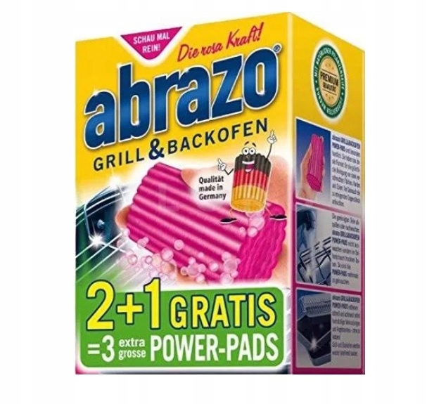 Abrazo Grill Power-Pads houbičky na gril, 3 ks