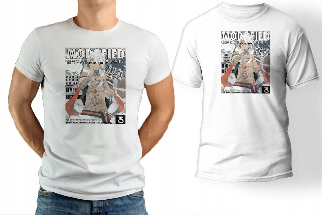 

T-shirt męski Anime manga Husbando koszulka 5XL