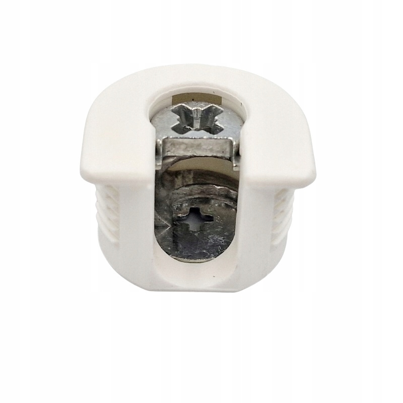 

10x Złącze meblowe mimośrodowe do pł. 19mm biały