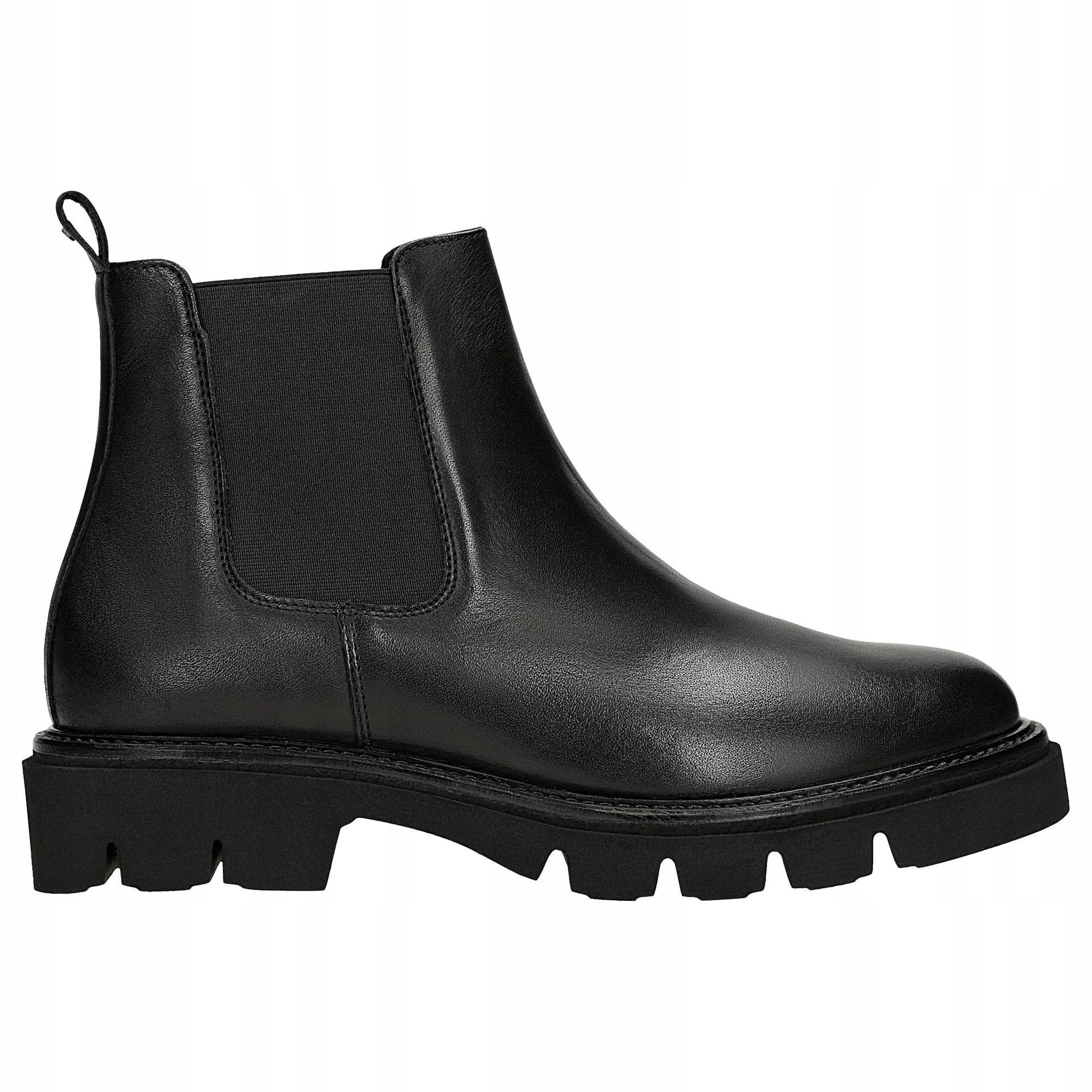 Dámské černé kožené chelsea boty vel. 38