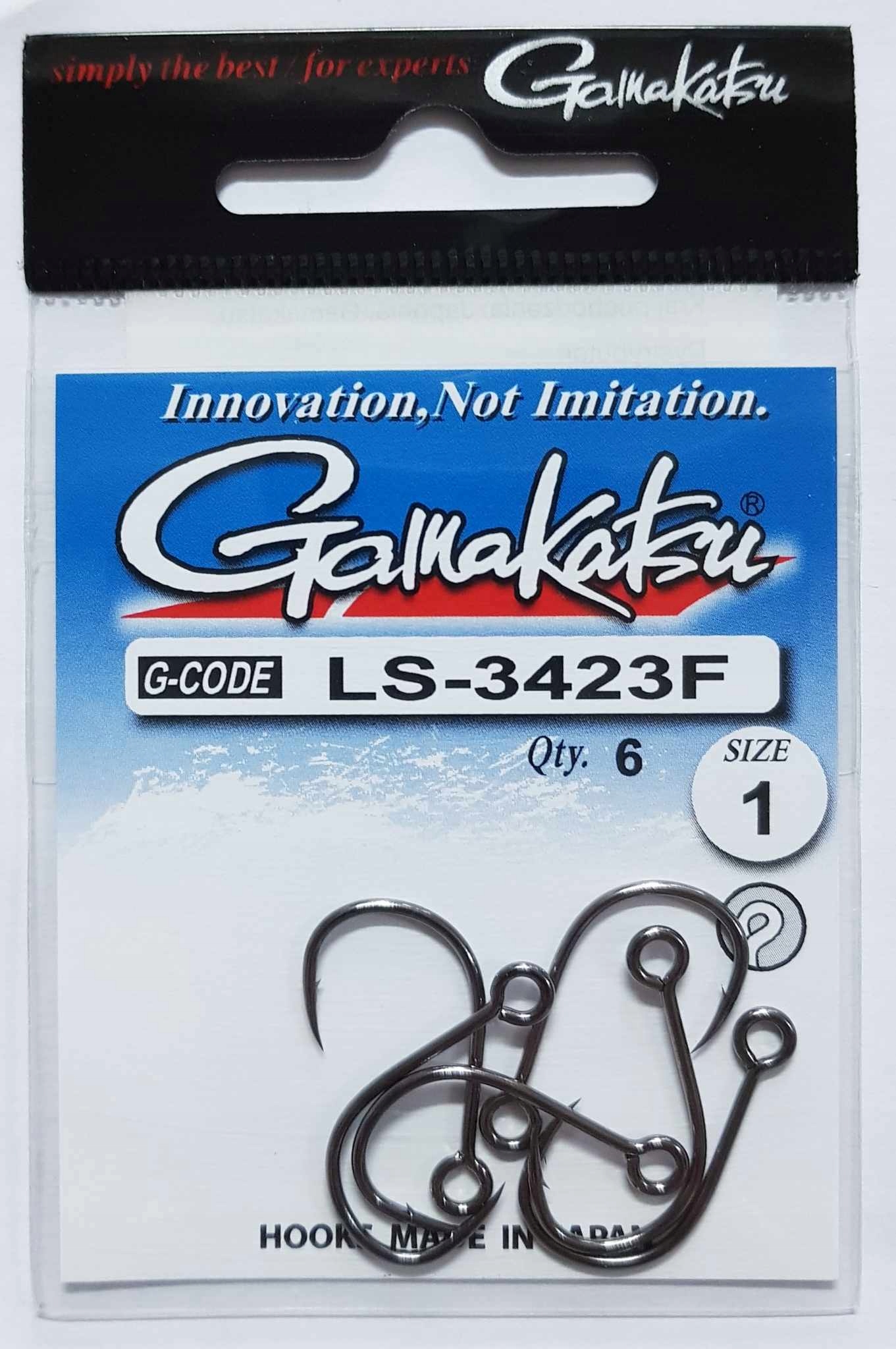 Haczyki Gamakatsu LS-3423F N/l nr 1 czarny