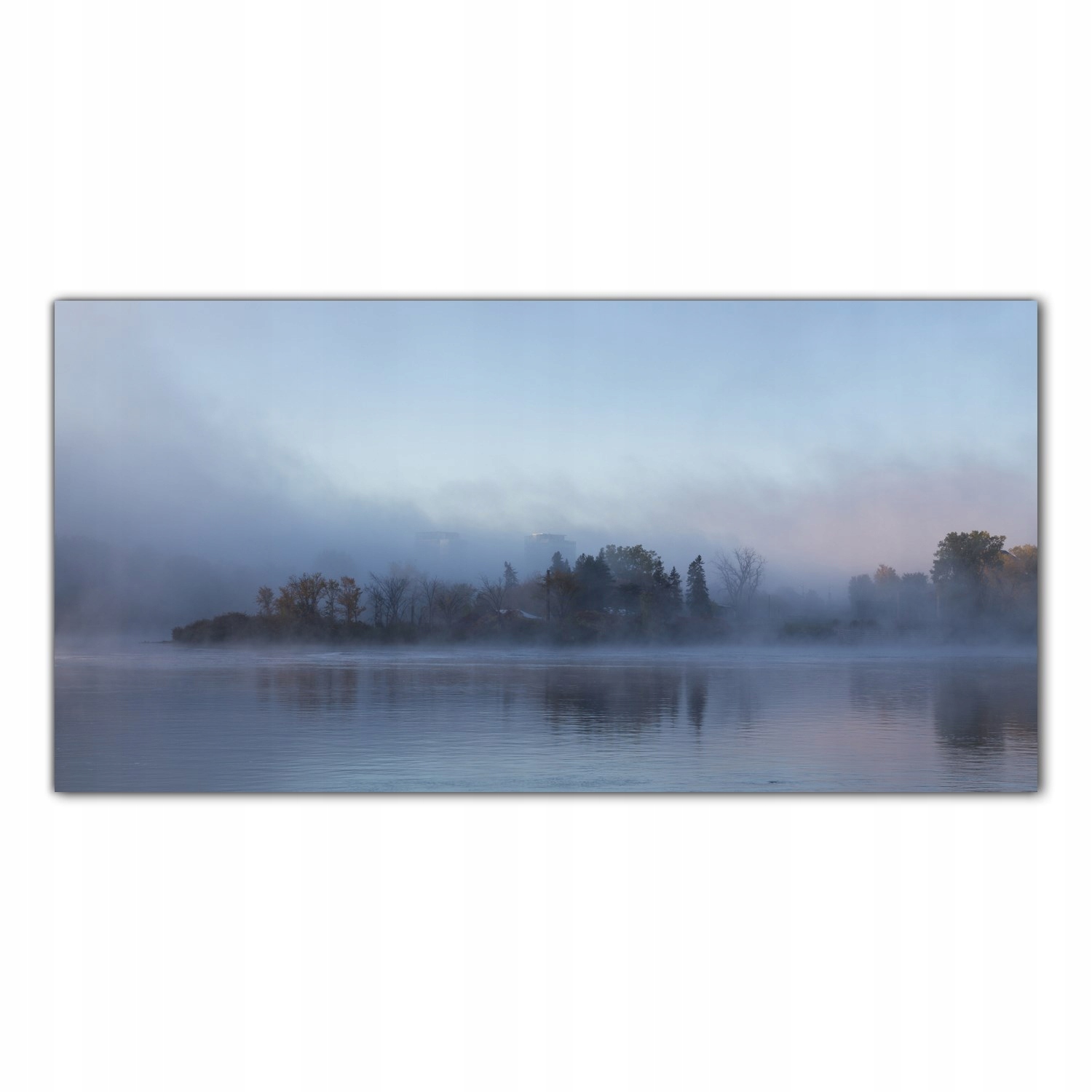Mlha Ottawa Řeka 140x70 Tvrzené sklo lacobel