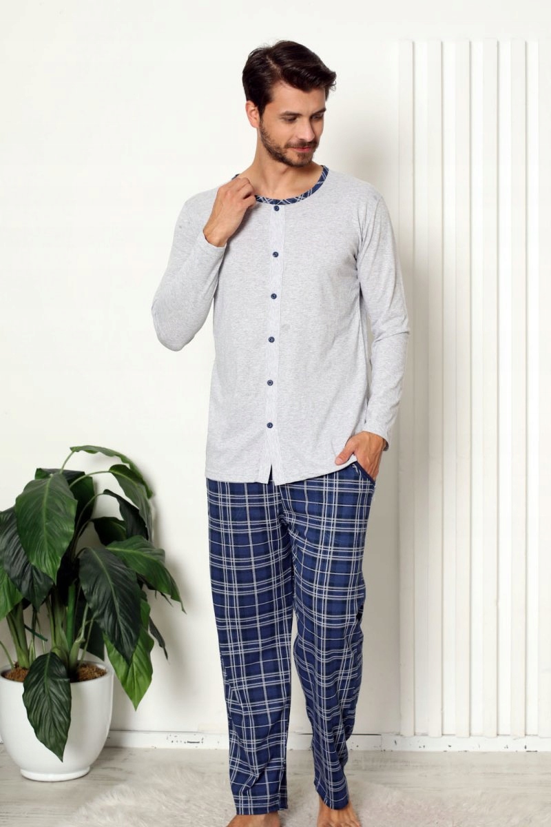 Piżama męska ROZPINANA R: XXL Rozmiar XXL