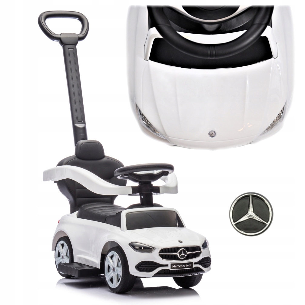 na chrzciny Jeździk Pchacz dla dwulatka Mercedes dla dziecka auto