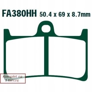 Brzdové doštičky Ebc Brakes GPFAX380HH