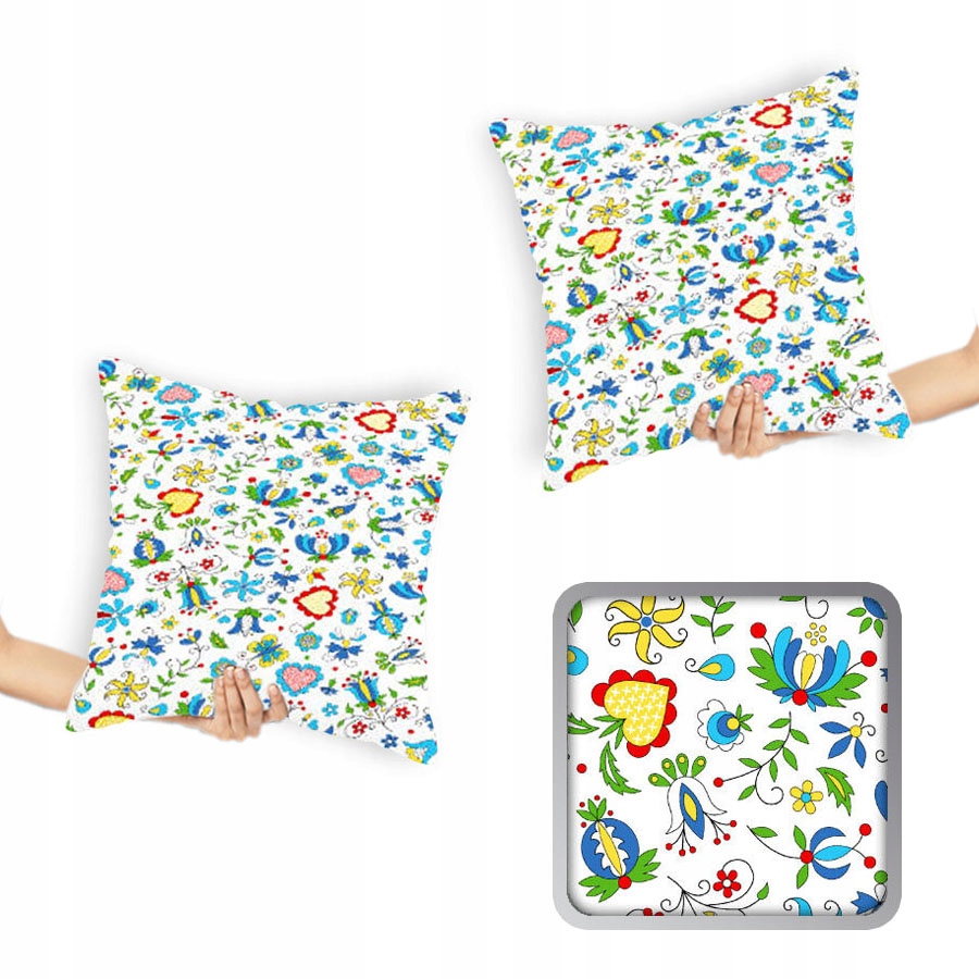 

Poszewki kaszubski wzór kwiaty 40x40 cm 2 szt