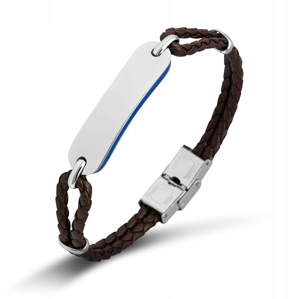 Pánský kožený náramek PR639.5BRL Pierre Ricaud