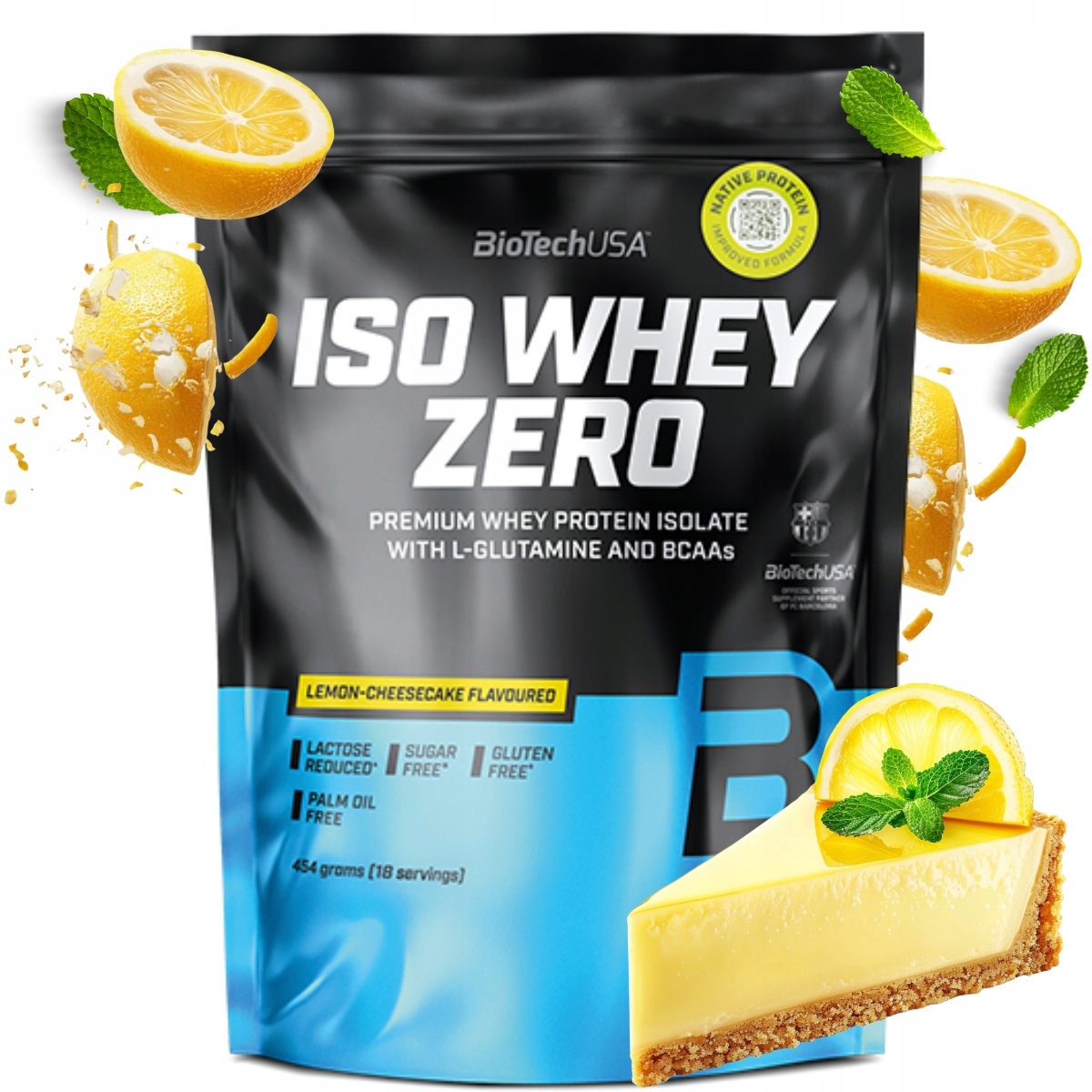 Biotech Iso Whey Zero 454g Citronový cheesecake