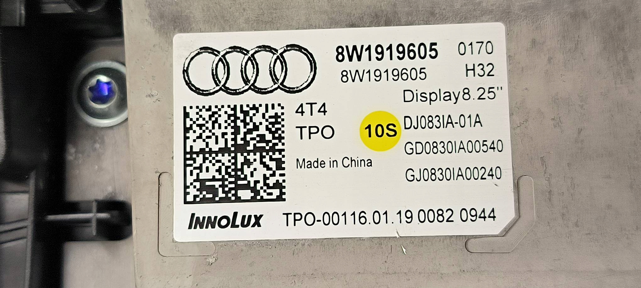 display navigation devices 8W1919605 AUDI A4 B9