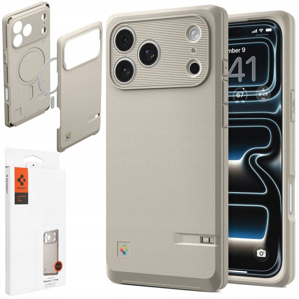 Výjimečné originální Pouzdro Spigen Macintosh pro Apple iPhone 17 Pro