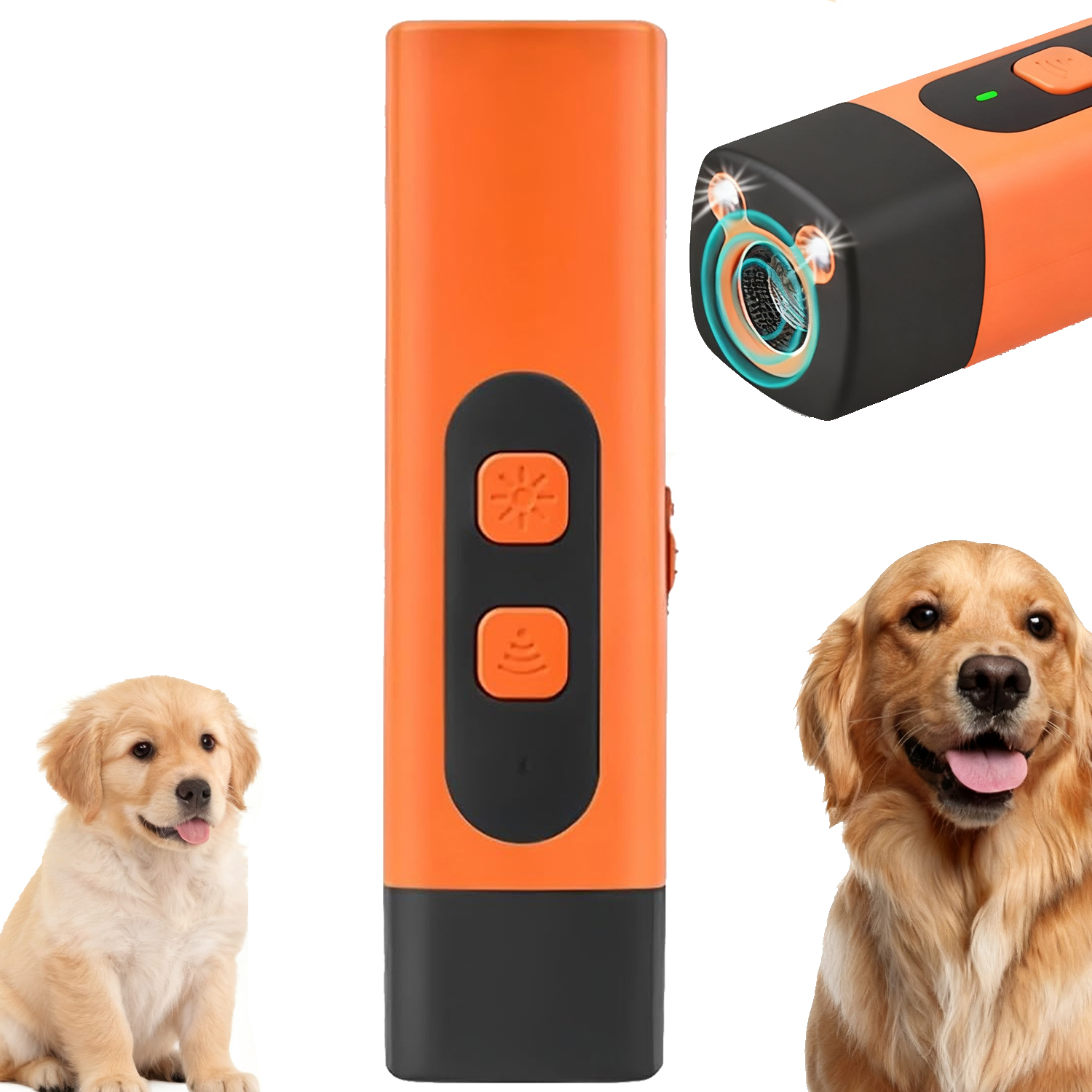 Levně Ultrazvukový Odpuzovač Psů Pro Psy S Baterkou
