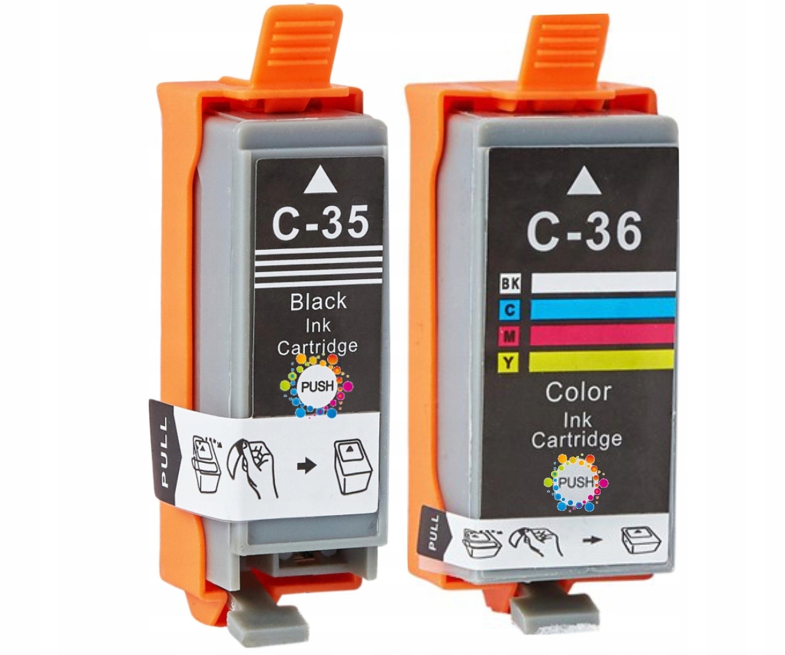 2x Tusz CANON C35 + C36 PGI35 + CLI36 PIXMA iP100