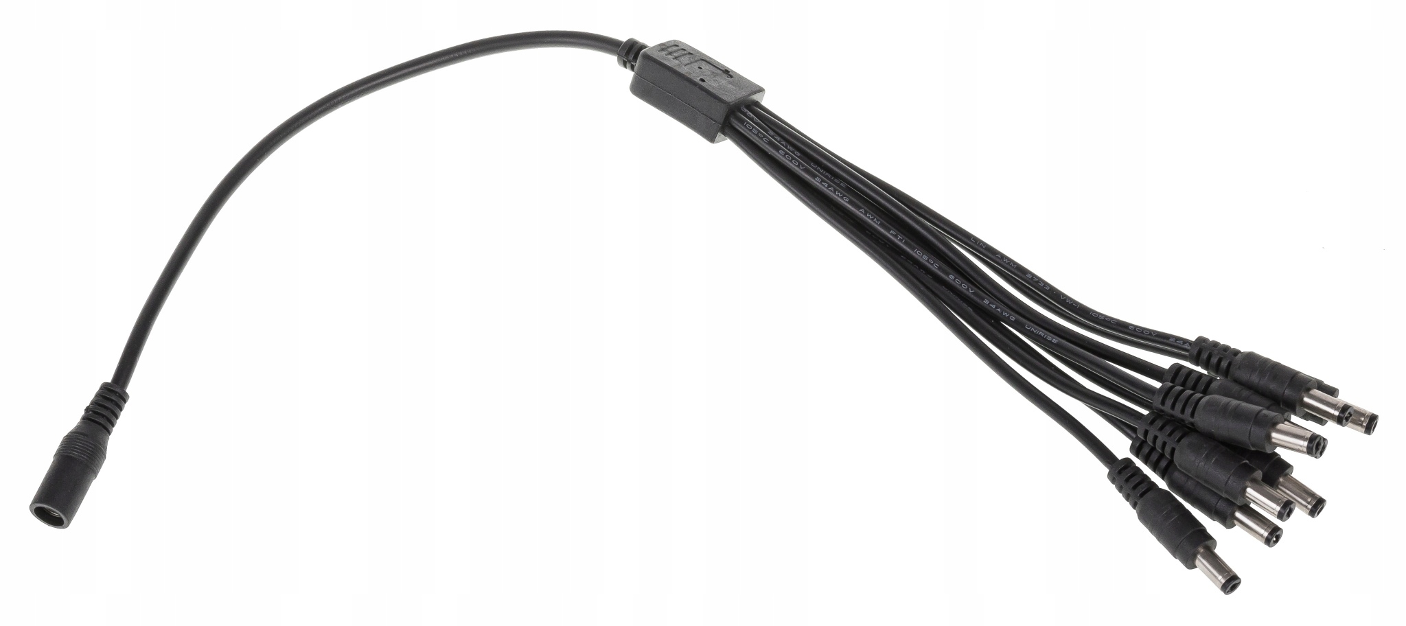 KABEL ROZGAŁĘŹNIK DO TAŚM LED KAMER DC 2,1x5,5 8x EAN (GTIN) 05903002039618