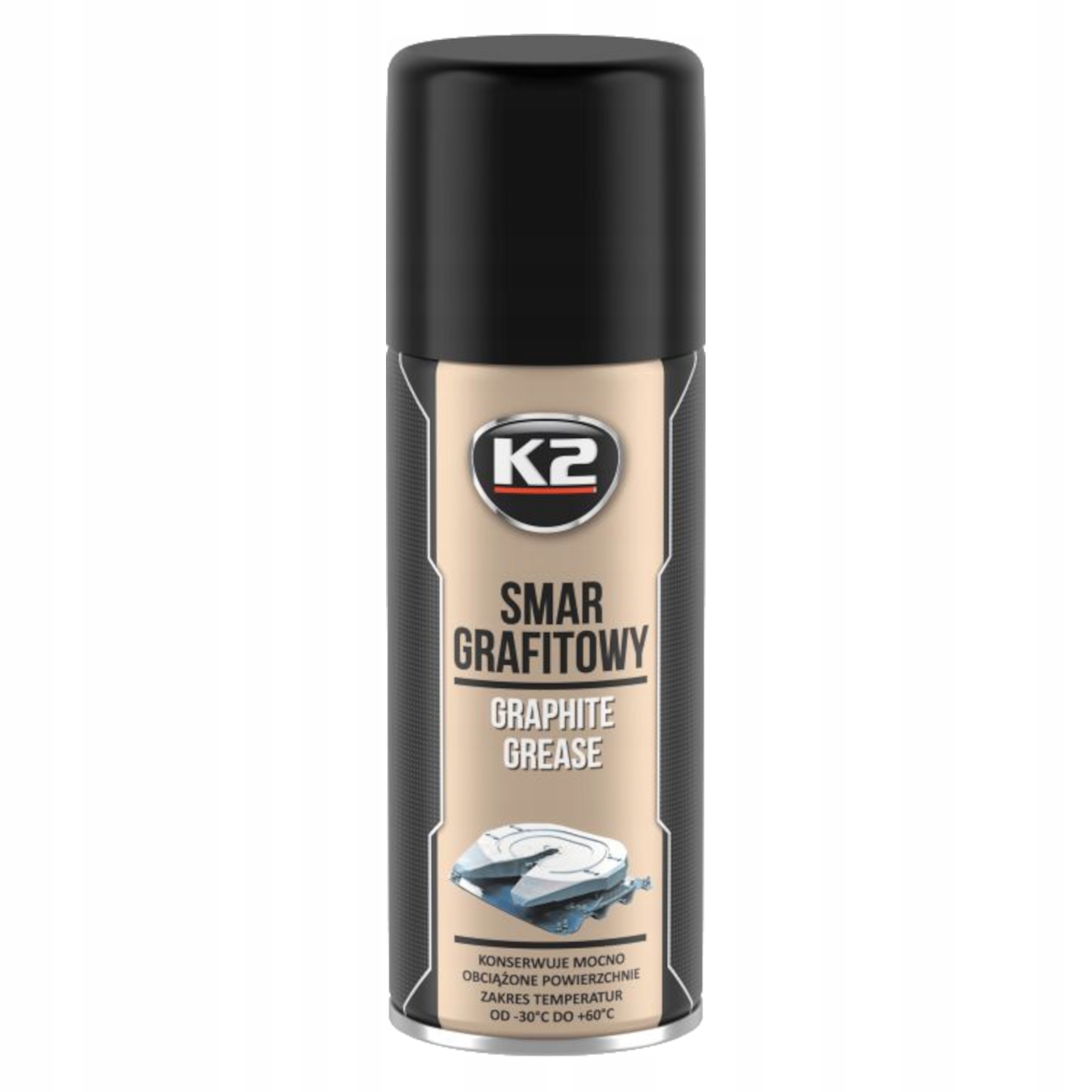 K2 Smar grafitowy w spray 400ml