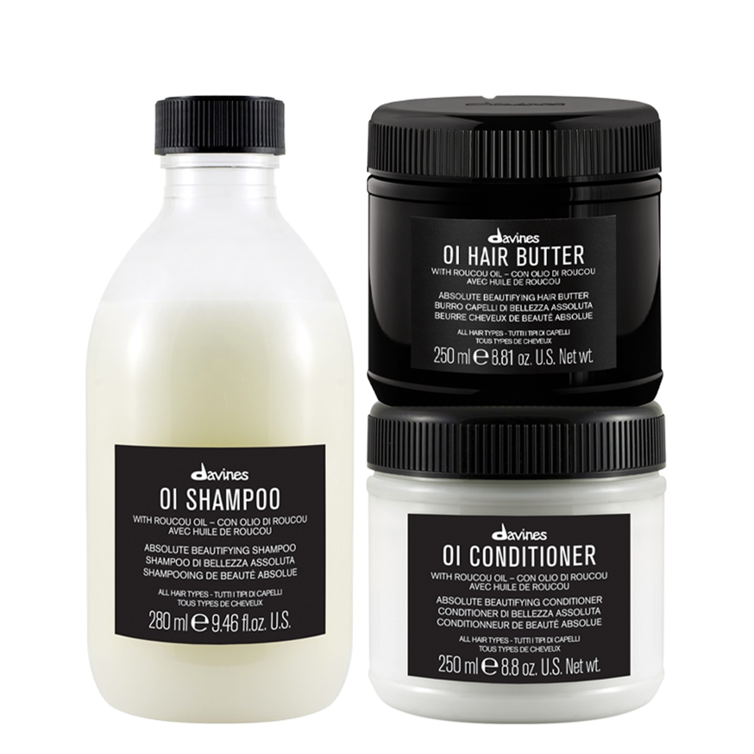 Davines Oi Oil kondicionér 250 ml máslo 250 ml šampon 250 ml pro obnovu